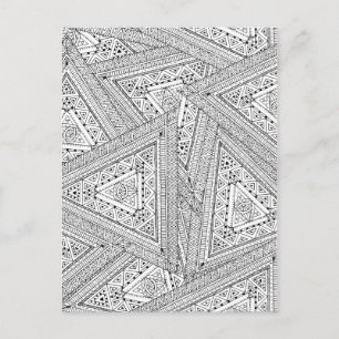 Tribal Doodle 2 Postkarte