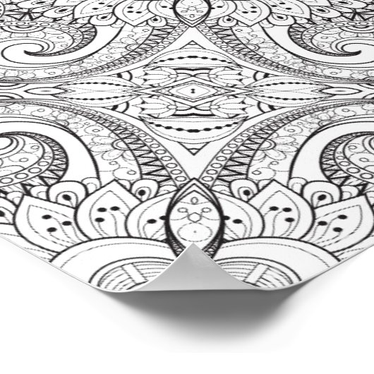 Tribal Doodle 3 Poster (Ecke)