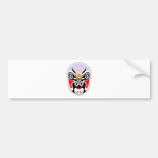 Tribal Dragon Mask Autoaufkleber (Vorne)