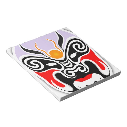 Tribal Dragon Mask Notizblock (angewinkelt)