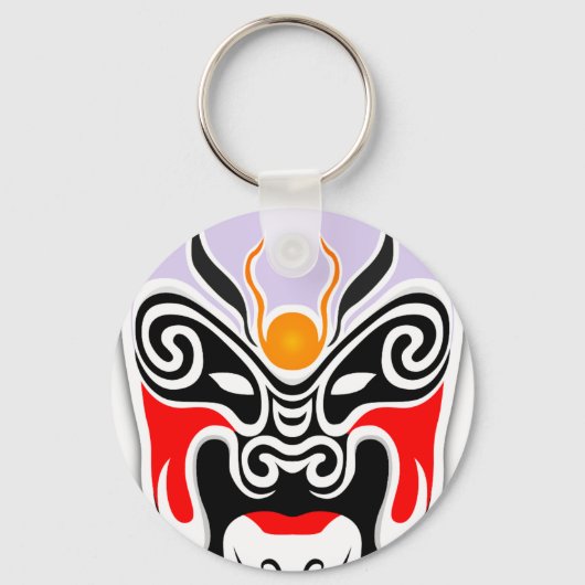 Tribal Dragon Mask Schlüsselanhänger (Vorderseite)