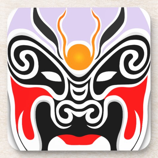 Tribal Dragon Mask Untersetzer (Vorderseite)
