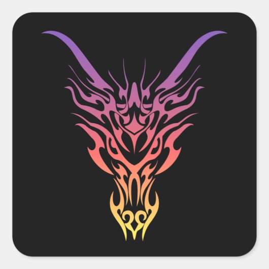 Tribal Dragon Sticker (Vorderseite)