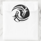 Tribal Dragon Yin Yang Sticker (Tasche)