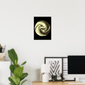 Tribal Dragons Yin Yang (Anpassen!) Poster (Heimbüro)