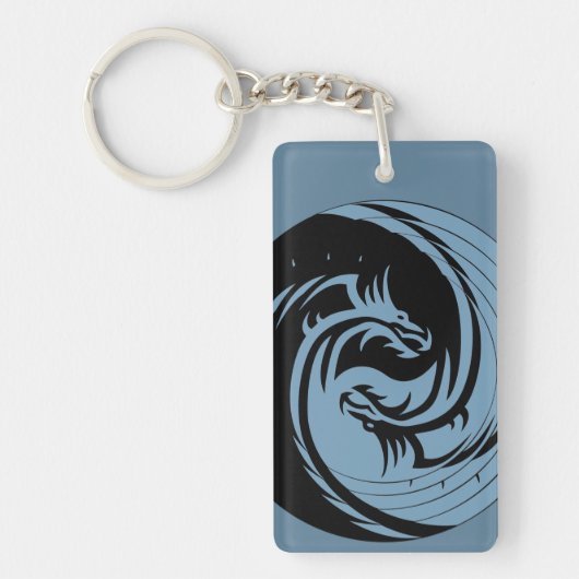 Tribal Dragons Yin Yang - siehe Zitat Schlüsselanhänger (Vorderseite)