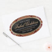 Tribal Dream Goddess Oval Stickers (Umschlag)