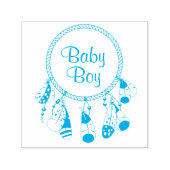 Tribal Dreamcatcher Boho Baby Boy Permastempel (Design)