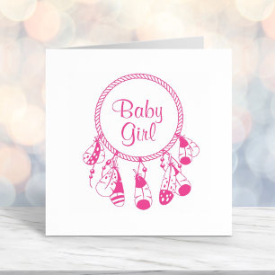 Tribal Dreamcatcher Boho Baby Girl Permastempel