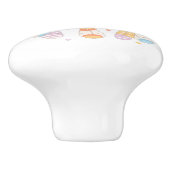 Tribal Dreamcatcher Boho Baby Kinderzimmer Keramikknauf (Seitenansicht)