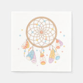Tribal Dreamcatcher Boho Baby Serviette (Vorderseite)