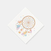 Tribal Dreamcatcher Boho Baby Serviette (Ecke)