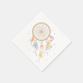 Tribal Dreamcatcher Boho Baby Serviette (Ecke)