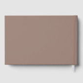 Tribal Dreamcatcher Boho Baby Showbraun Gästebuch (Rückseite)