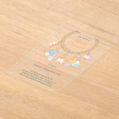 Tribal Dreamcatcher Boho Baby Shower Transparent Acryleinladungen (Ablage )