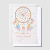Tribal Dreamcatcher Boho Babydusche Beilage Pergament Einladungen (Versetzt)