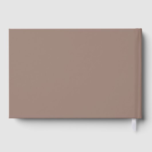 Tribal Dreamcatcher Boho Babydusche Brown Gästebuch (Rückseite)