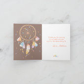 Tribal Dreamcatcher Boho Babydusche Danke 2 (Innenseite)