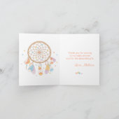 Tribal Dreamcatcher Boho Babydusche Danke 3 (Innenseite)