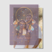 Tribal Dreamcatcher Boho Babydusche Lila Beilage Pergament Einladungen (Versatz (Ehepaar))