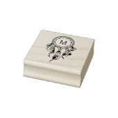 Tribal Dreamcatcher Boho Monogramm Gummistempel (Stempel)