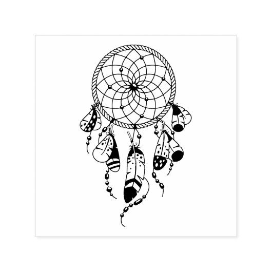 Tribal Dreamcatcher Boho Permastempel (Design)