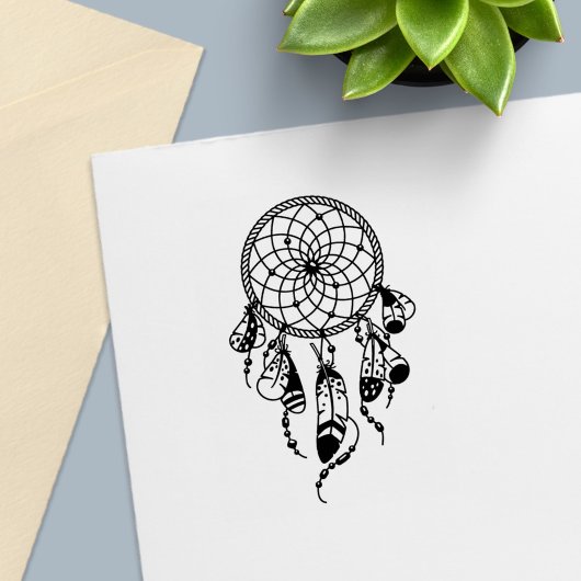Tribal Dreamcatcher Boho Permastempel