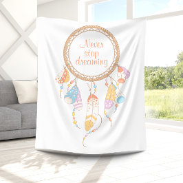 Tribal Dreamcatcher Boho Quote Fleecedecke