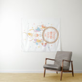 Tribal Dreamcatcher Boho Quote Wandteppich (Beispiel (Horizontal))