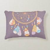 Tribal Dreamcatcher Neuer Baby Name Birth Keepake Dekokissen (Vorderseite)