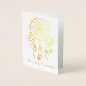 Tribal Dreamcatcher nie aufhören, Zitat zu träumen Folienkarte (Vorderseite)