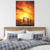 Tribal Dreams Leinwand Art (Insitu (Schlafzimmer))