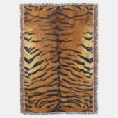 Tribal Dschungeltierpelz Tiger Print Decke (Vorderseite Vertikal)