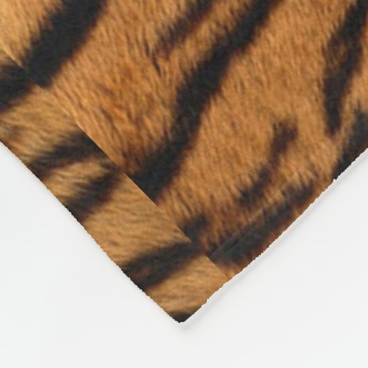 Tribal Dschungeltierpelz Tiger Print Fleecedecke (Ecke)