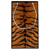Tribal Dschungeltierpelz Tiger Print Kleine Geschenktüte (Rückseite)