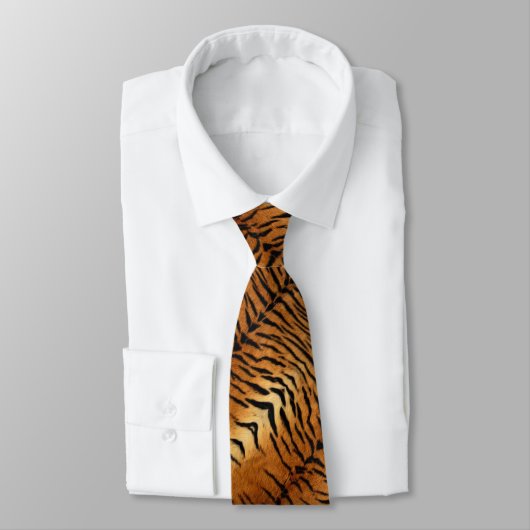Tribal Dschungeltierpelz Tiger Print Krawatte (Gebunden)