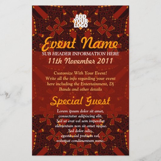 Tribal Earth Event Flyer (Vorne)
