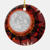 Tribal Earth Family Foto Ornament (Hinten)