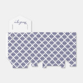 Tribal eckblau weiß danke Geschenkboxen Geschenkschachtel (Ungefaltet)