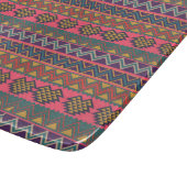 Tribal Edge Glass Cutting Board - Boho Bold Schneidebrett (Ecke)