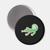 Tribal-Eidechse Magnet (Vorderseite/Rückseite)