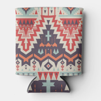 Tribal Elegance: Geometrisches Ethnic Print Dosenkühler