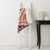 Tribal Elegance: Geometrisches Ethnic Print Sherpadecke (Beispiel)