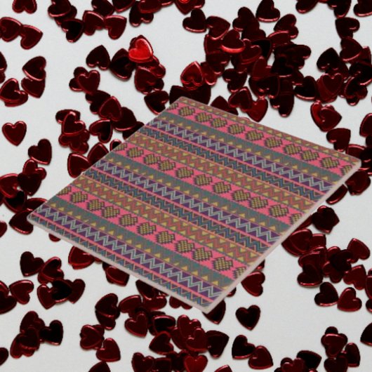 Tribal Essence Keramik Tile - Bold Geometric Art Fliese