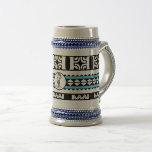 Tribal Ethnic/Blaue Band Bierglas