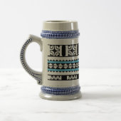 Tribal Ethnic/Blaue Band Bierglas (Links)