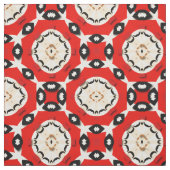 Tribal Ethnic Boho Chic Geometric Red Black Beige Stoff (Muster)