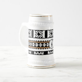 Tribal Ethnic/Braunband Bierglas