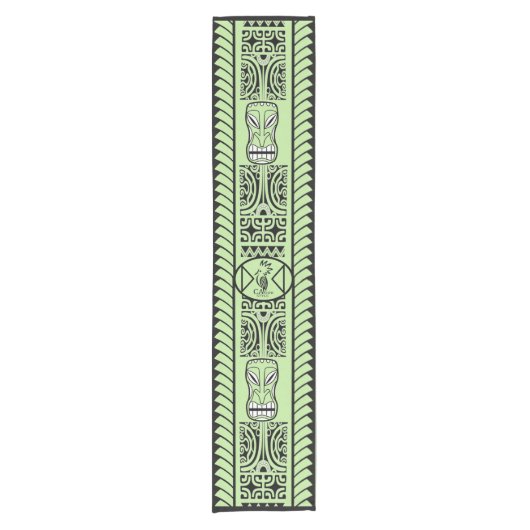 Tribal Ethnic Kurzer Tischläufer (Vorderseite)
