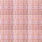 Tribal Ethnic Orange Pink Geometric Muster Fliese